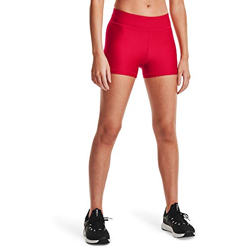 Under Armour Women's HeatGear Armour Mid Rise Shorty , Red (600)/Black , Small von Under Armour