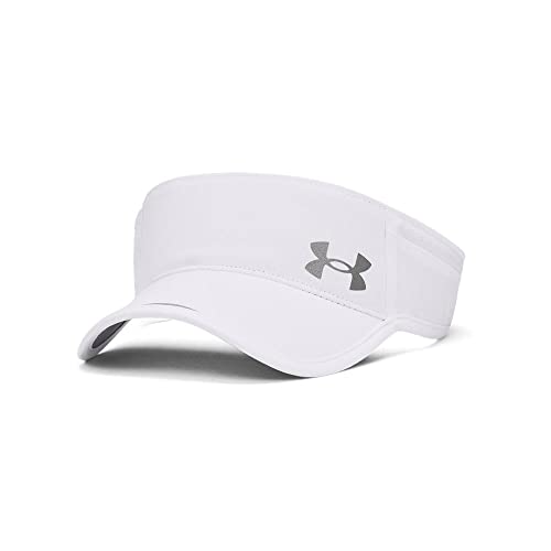 Under Armour Women's Launch Run Visor , White (100)/Reflective , One Size Fits Most von Under Armour