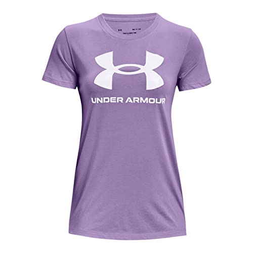 Under Armour Women's Live Sportstyle Graphic Short-Sleeve Crew Neck T-Shirt , Octane (566)/Cruise Blue , X-Large von Under Armour