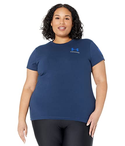 Under Armour Women's New Freedom Banner T-Shirt , Academy Blue (408)/Royal , X-Small von Under Armour
