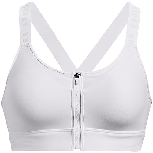 Under Armour Women's Plus Size Infinity High-Impact Zip Sports Bra, (100) White / / Halo Gray, 2X von Under Armour