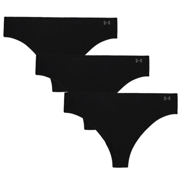 Under Armour - Women's Pure Stretch Solid Thong Pants 3 Pack - Alltagsunterwäsche Gr XL schwarz Under Armour - Women's Pure Stretch Solid Thong Pants 3 Pack - Alltagsunterwäsche Gr XL schwarz von Under Armour