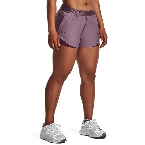 Under Armour Women's Standard Play Up 3.0 Shorts, (500) Misty Purple/Dark Maroon/Dark Maroon, X-Small von Under Armour