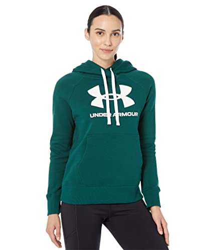 Under Armour Women's Standard Rival Fleece Logo Hoodie, (330) Intensity / / White, Medium von Under Armour