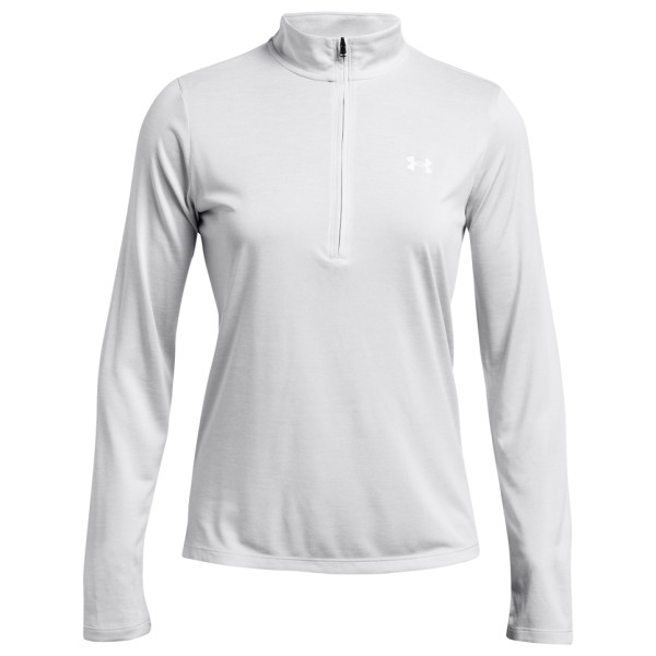 Under Armour - Women's Tech 1/2 Zip Twist - Sweat- & Trainingsjacke Gr L grau/weiß von Under Armour