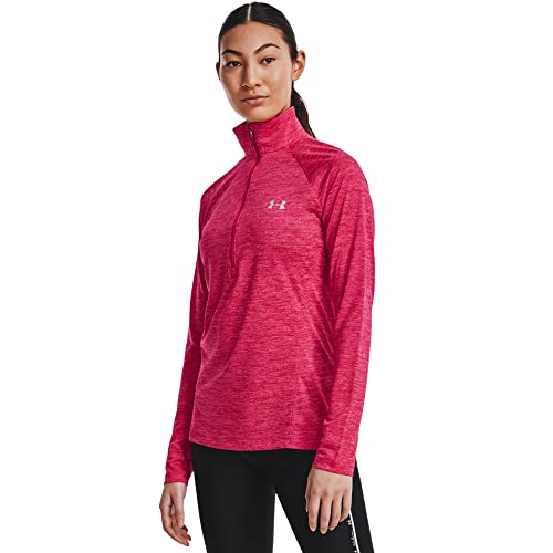 Under Armour Women's Tech Twist ½ Zip Long-Sleeve Pullover , Penta Pink (975)/Metallic Silver , Large von Under Armour