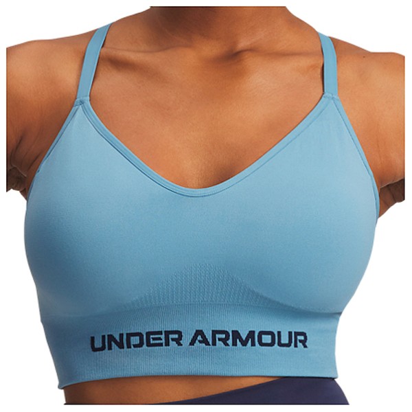 Under Armour - Women's Vanish Seamless Low Bra - Sport-BH Gr L blau von Under Armour