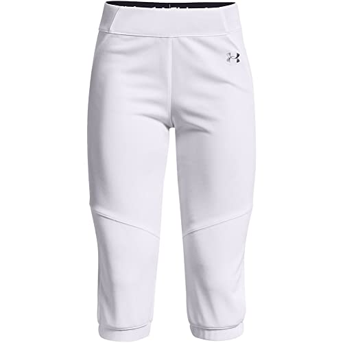 Under Armour Women's Vanish Softball Beltless Pants , White (100)/Baseball Gray , Large von Under Armour