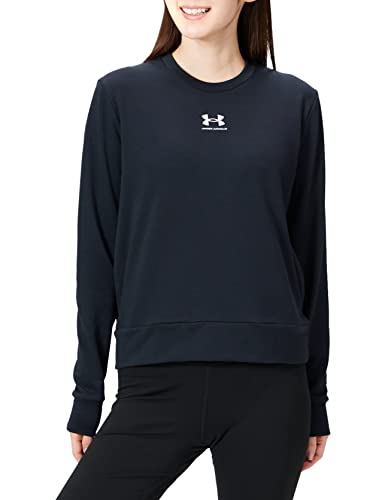 Under Armour Damen Rival Terry Crew Long-Sleeves, Black, S von Under Armour