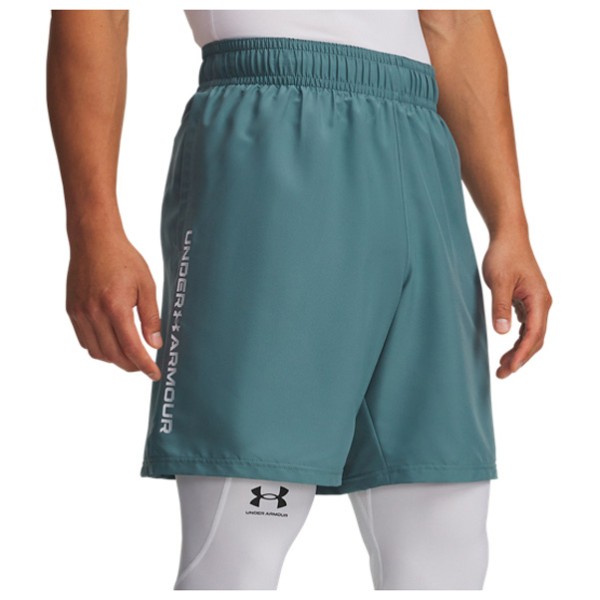 Under Armour - Woven Wordmark Shorts - Shorts Gr M - Regular türkis von Under Armour