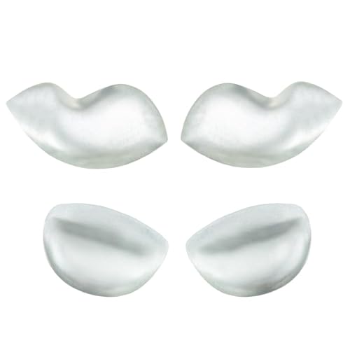 Under Glamour Secret Silikon-BH-Einlagen – Klare Gel-Push-Up-Brustpolster – Weiches Silikon-Dekolleté-Verstärker (Größe L & M), Größe L und M, Multi von Under Glamour