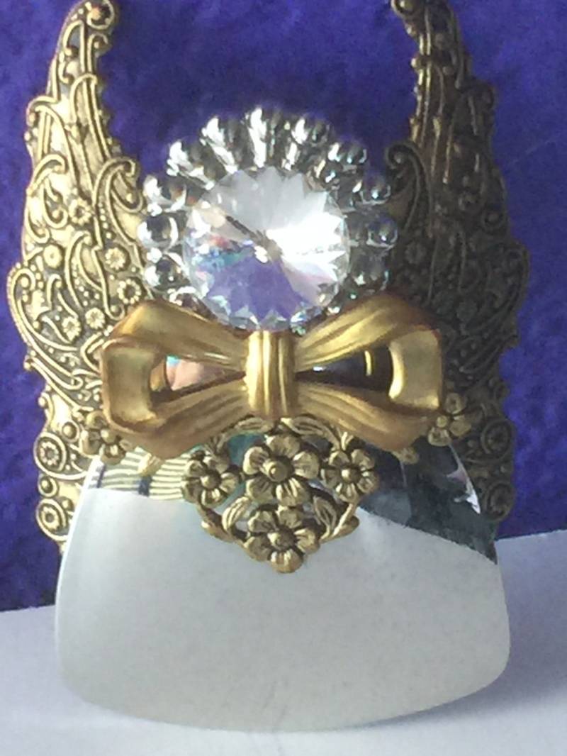 Vintage Engel Handmade Pin/Brosche - Silber Und Gold von UnderGrandmasRainbow