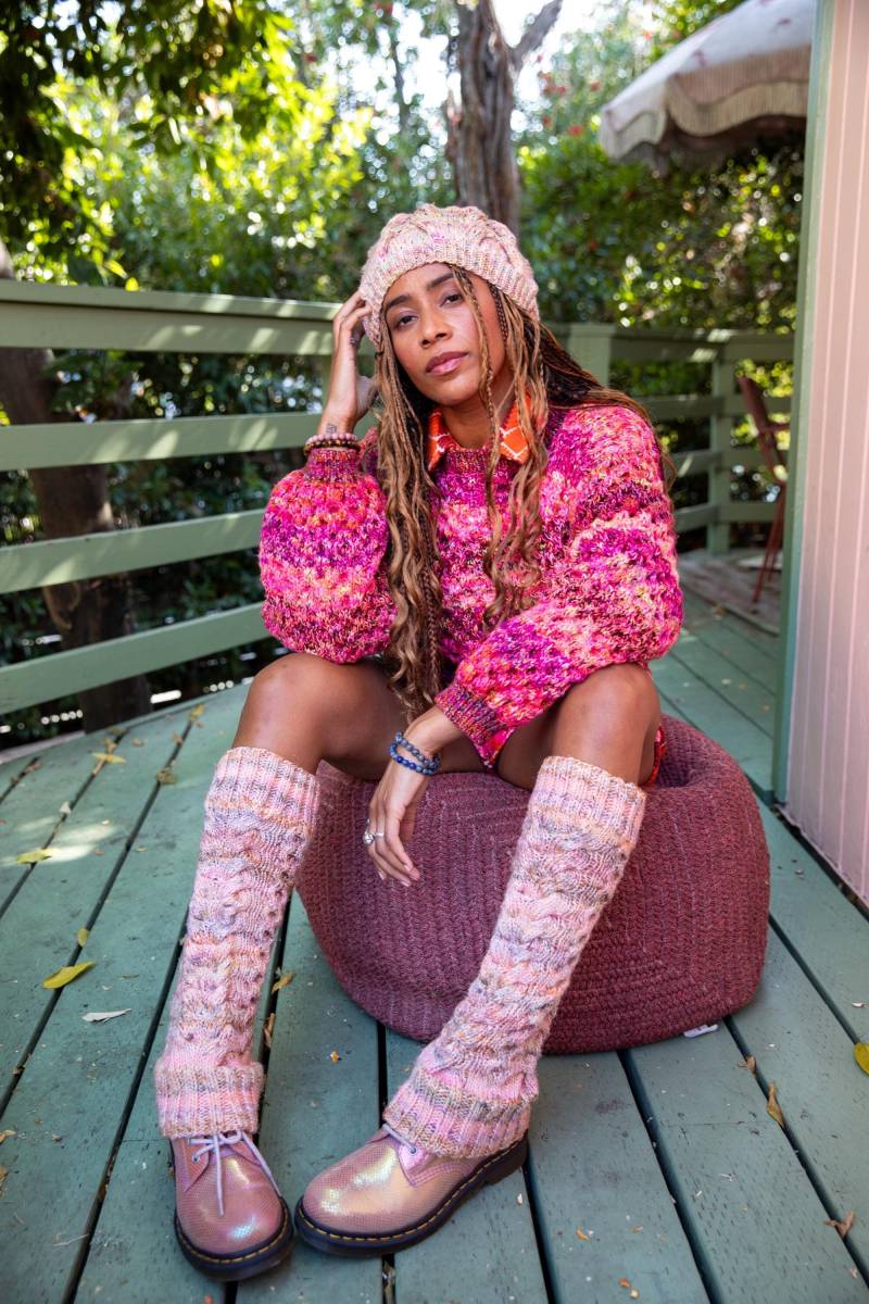 Winter Elfe Zopfmuster Mütze von UnderTPinkPeppercorn