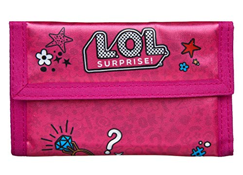 Geldbörse LOL, mit Klettverschluss, Geldscheinfach, Münzfach und Kartenfächern, ca. 9 x 14,5 x 0,5 cm von Undercover