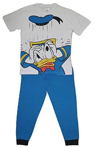 Herren-Pyjama-Set, Baumwolle, Größe S bis XL, Donald Duck Blue (31545), XL von Undercover