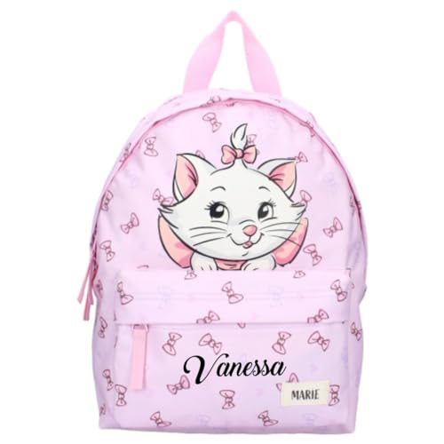 Kindergarten-Rucksack Disney Aristocats Katze - Personalisiert mit Name - Kleiner Rucksack Mädchen - Freizeitrucksack Kinder 2 Fächer von Undercover