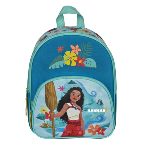 Kindergartenrucksack Disney Vaiana Mädchen - Personalisiert mit Name - Mädchenrucksack mit Vortasche - 2 Fächer von Undercover