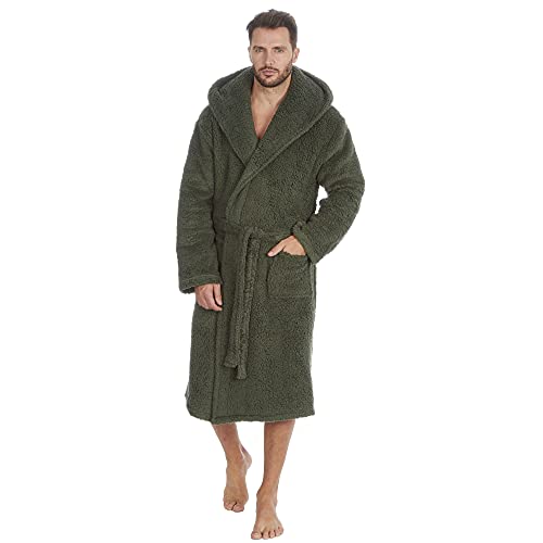 Mens Cargo Bay Borg Dressing Gown 31B1533 Olive XL von Undercover