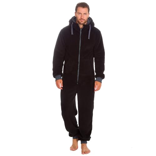 Mens Onezee Snuggle Fleece Onesie 31B1480 Black L-XL von Undercover