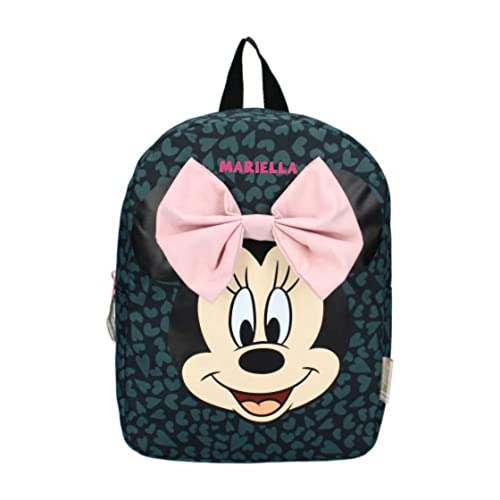 Personalisierter Kindergarten-Rucksack Disney Minnie Mouse mit Name Mädchen - Kleiner Rucksack Kinder Freizeitrucksack mit großer Schleife und Herzdesign - dunkelgrün Personalisierter Kindergarten-Rucksack Disney Minnie Mouse mit Name Mädchen - Kleiner Rucksack Kinder Freizeitrucksack mit großer Schleife und Herzdesign - dunkelgrün von Undercover