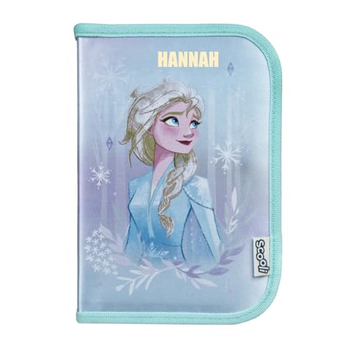 Undercover Federmappe Frozen Mädchen - Personalisiert mit Name - Federtasche ELSA Anna mit Inhalt Stiften - Schüleretui Grundschule Schulanfang Kinder von Undercover