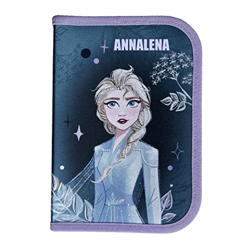 Undercover Federmappe Mädchen Frozen Die Eiskönigin mit Name | Personalisierte Federtasche ELSA mit Inhalt | Schüleretui Mäppchen Grundschule Schulanfang von Undercover