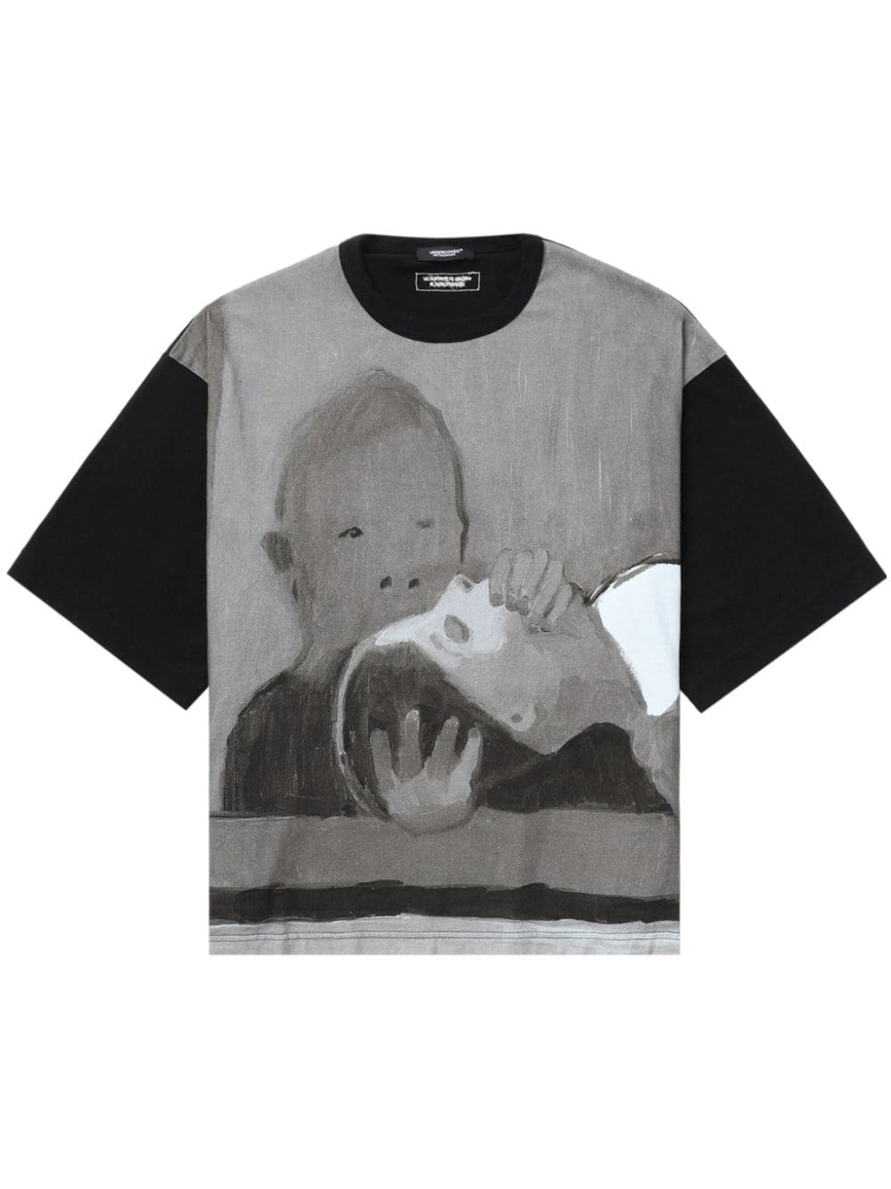 Undercover T-Shirt mit Illustrations-Print - Schwarz von Undercover