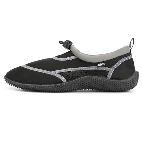 Undercover Kinder und Erwachsene Toggle Neopren Meer Strand Wasser Aquaschuhe mit Griffen, Mono Black, 45 EU von Undercover