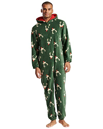 Undercover Mens Forest Reindeer Onesie 981006 Green XL von Undercover