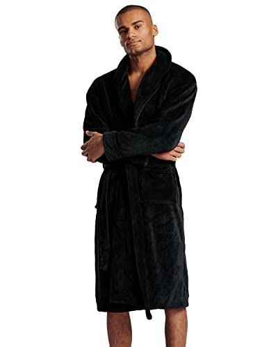 Undercover Mens Solid Collar Robe 981046 Black XL von Undercover