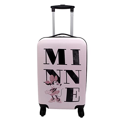 Undercover Kinder Hartschalen Trolley Handgepäck, 4 Rollen, 21 x 56 x 35 cm - 36 l, Motiv: Minnie Mouse von Undercover