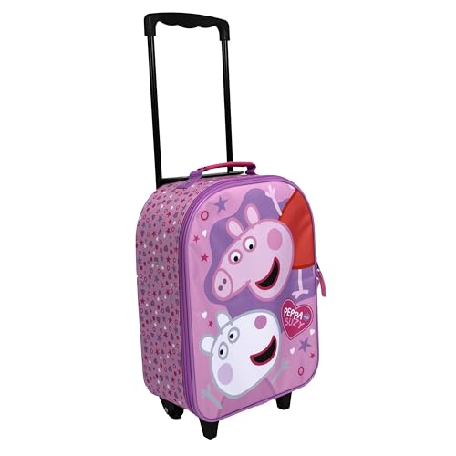 Undercover - Peppa Pig Kinder Trolley - geräumiges Hauptfach - idealer Reisebegleiter - verstellbare und fixierbare Teleskopstange von Undercover