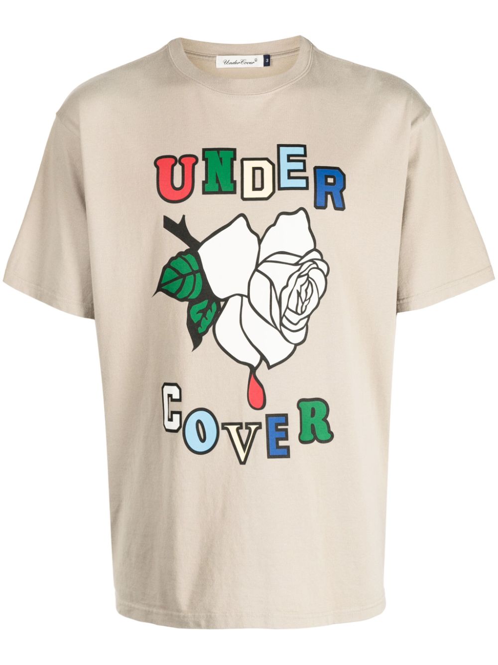 Undercover Rose T-Shirt - Braun von Undercover