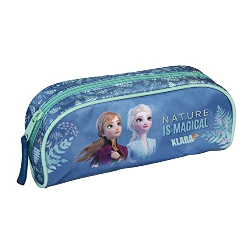 Undercover Schlampermappe Disney Frozen Mädchen - Personalisiert mit Name - Federmappe ELSA Anna - Schüleretui Schulanfang Kinder - hellblau von Undercover