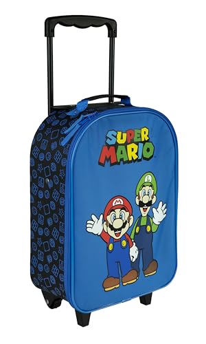 Undercover - Super Mario Kinder Trolley - geräumiges Hauptfach - idealer Reisebegleiter - verstellbare und fixierbare Teleskopstange von Undercover