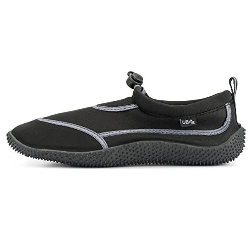 Undercover Wasserschuhe für Kinder und Erwachsene, Neopren, mit Griffen, Herren Schwarz Grau, 42 2/3 EU von Undercover