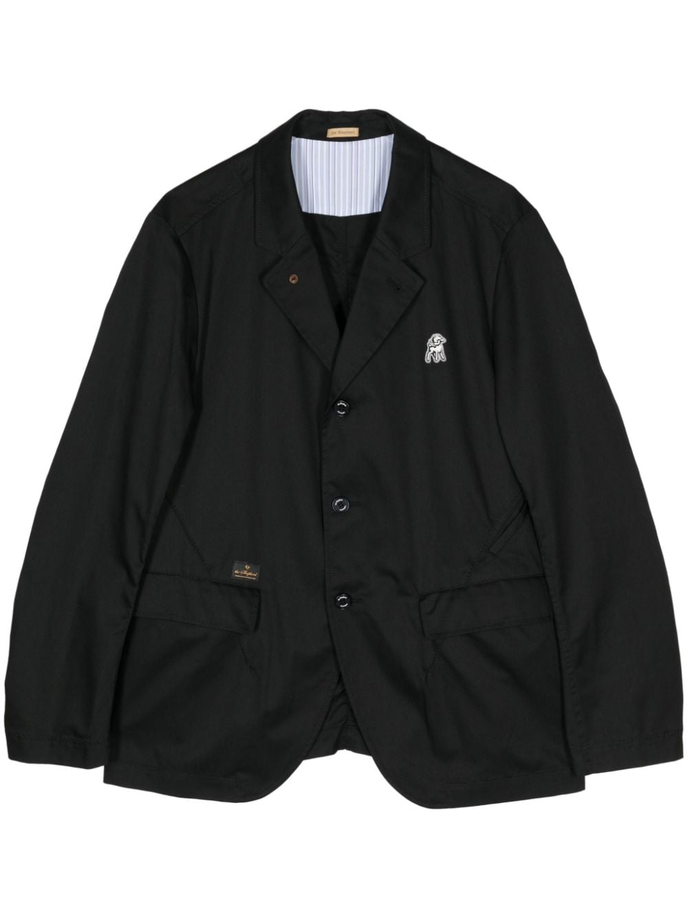 Undercover appliquéd single-breasted blazer - Schwarz von Undercover