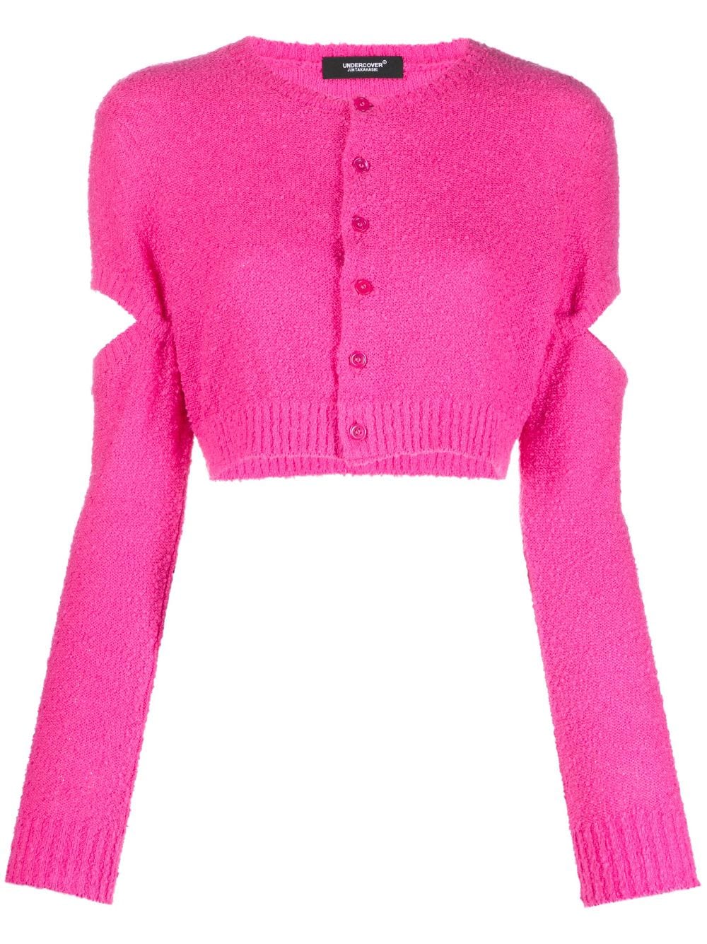 Undercover Cropped-Cardigan mit Cut-Out - Rosa von Undercover