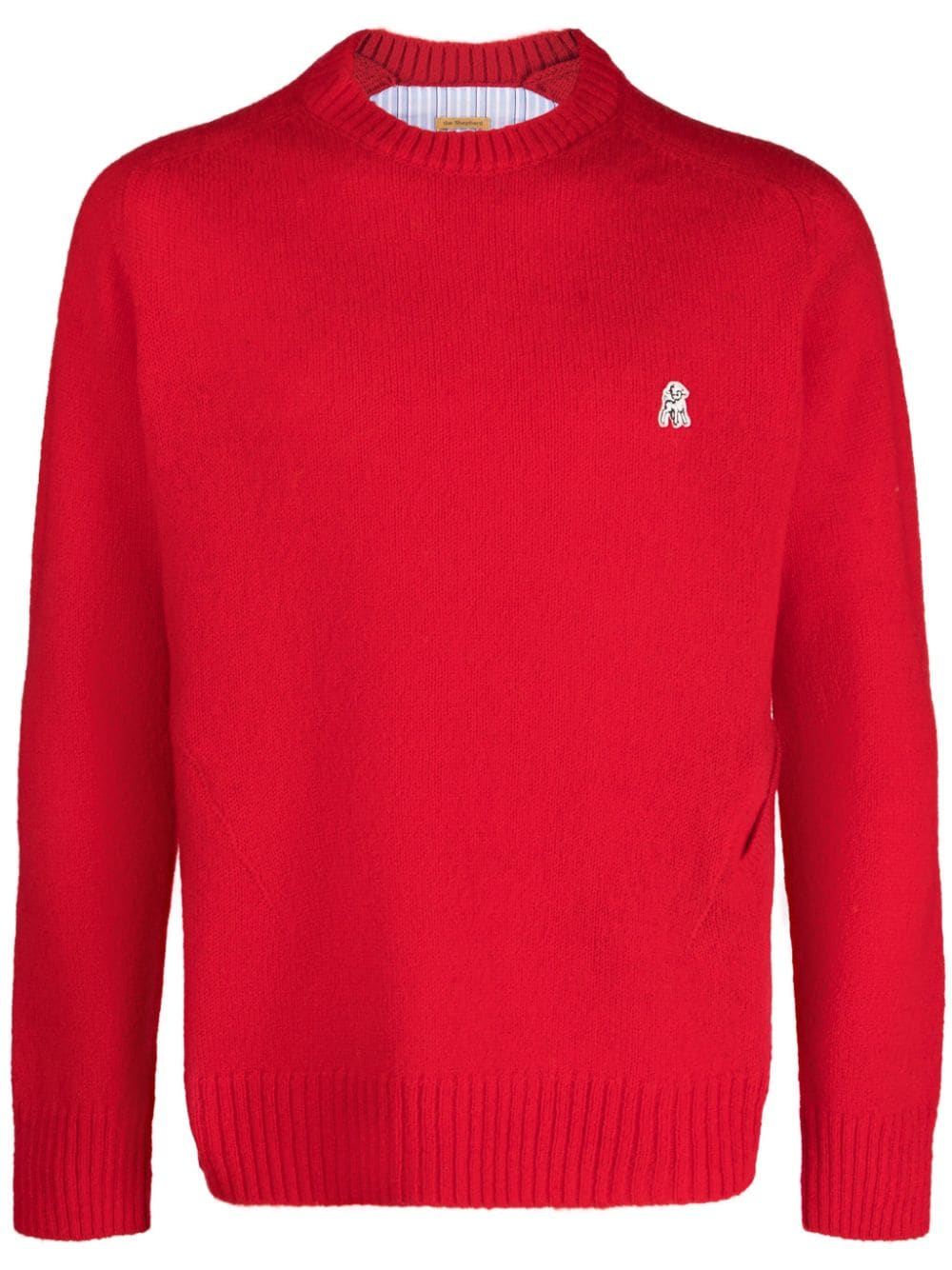 Undercover Pullover mit Logo-Patch - Rot von Undercover