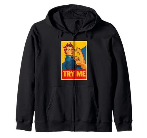 Try Me Empowerment für Frauen, unterschätze Mich, das Wird Spaß Machen Kapuzenjacke von Underestimate No Women Gear