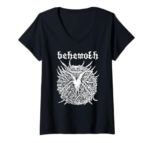 Damen Behemoth T-Shirt von Kraftd T-Shirt mit V-Ausschnitt von Underground Culture Clothing by Kraftd