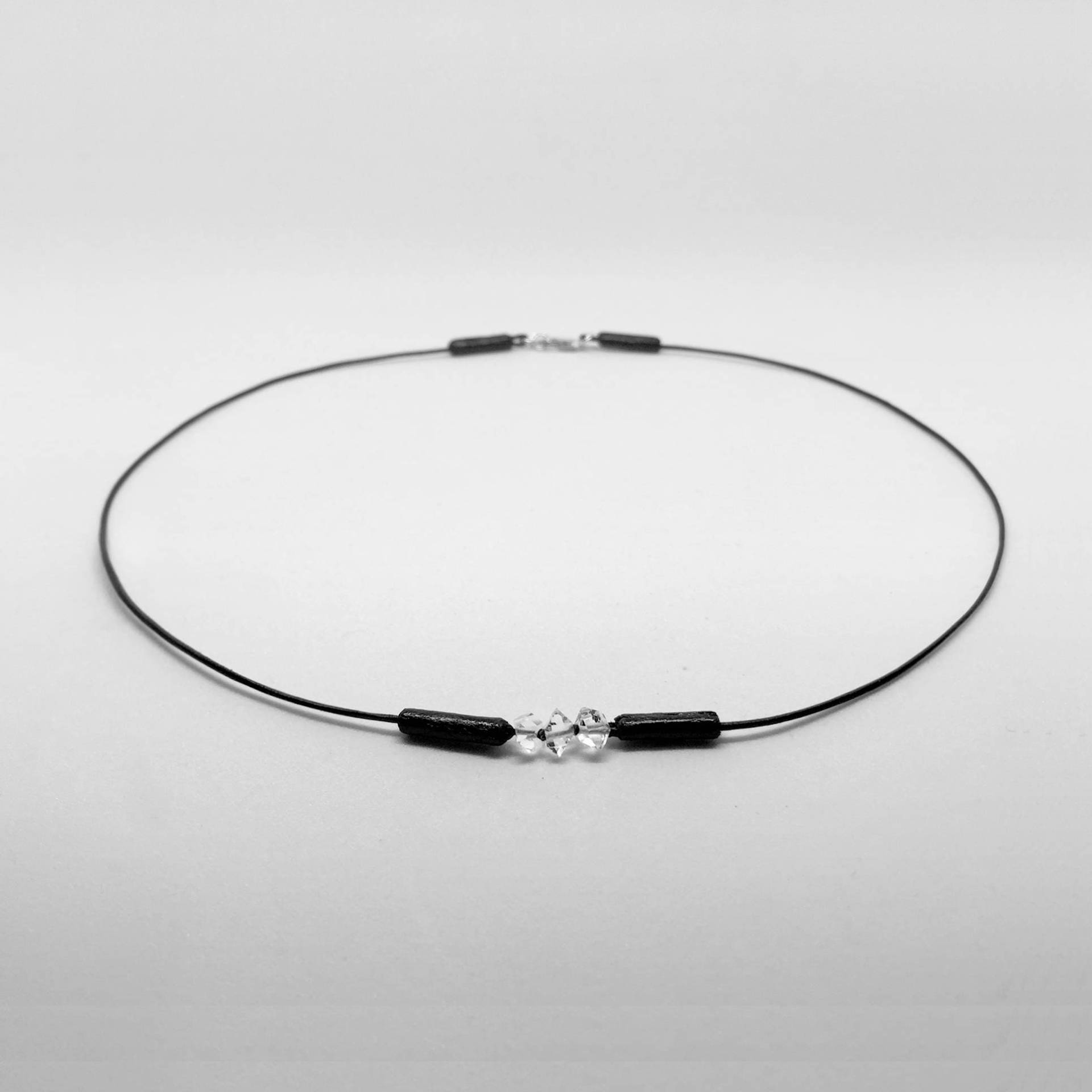 Ny Herkimer Diamant Quarz Lederkette Ny Herkimer Diamant Quarz Lederkette von UndergroundStars