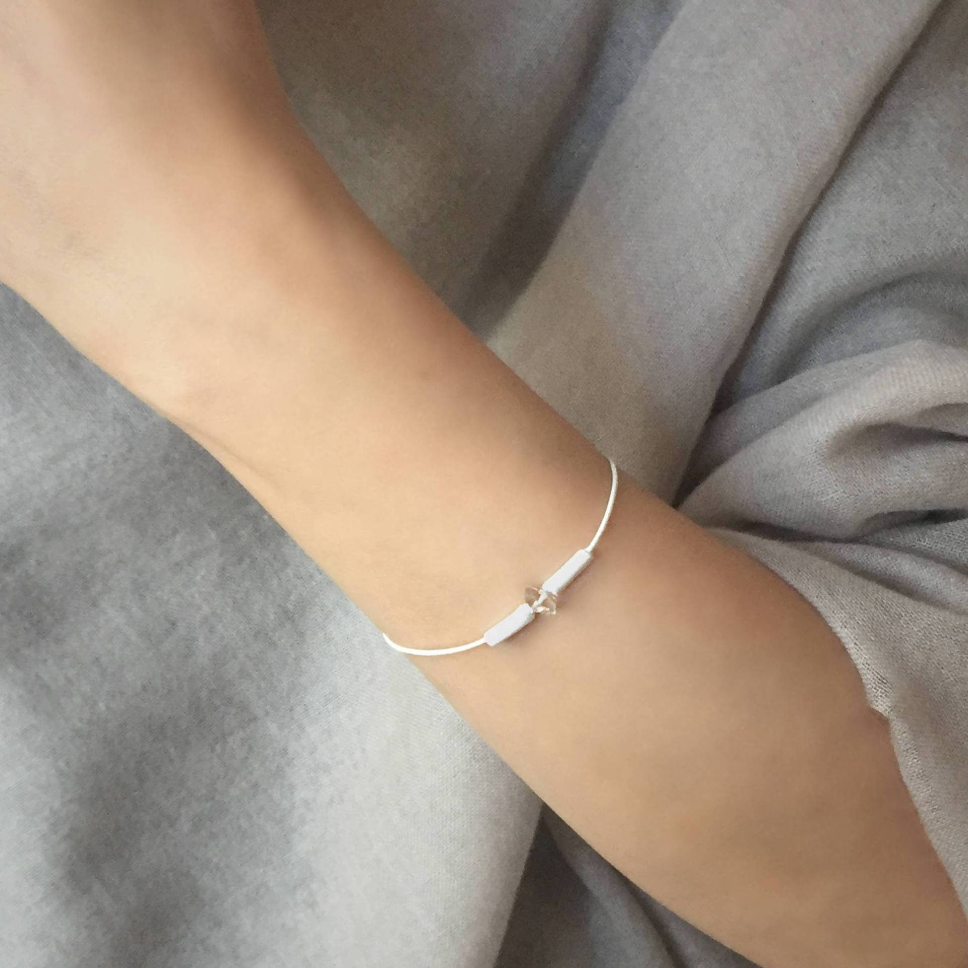 Ny Herkimer Diamantquarz Lederarmband Ny Herkimer Diamantquarz Lederarmband von UndergroundStars