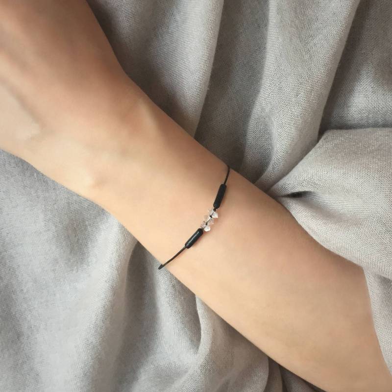 Ny Herkimer Diamantquarz Lederarmband Ny Herkimer Diamantquarz Lederarmband von UndergroundStars