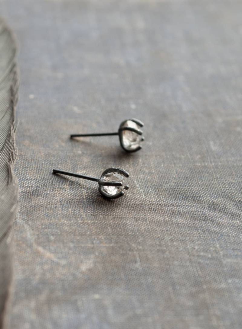 Herkimer Diamant Ohrstecker Quarz Ohrringe Rohkristall Von Undergrowth Studio Herkimer Diamant Ohrstecker Quarz Ohrringe Rohkristall Von Undergrowth Studio von UndergrowthStudio