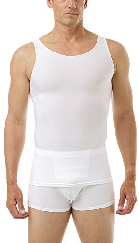 Underworks Herren Mikrofaser Kompression Ärmelloser Top M Weiß von Underworks