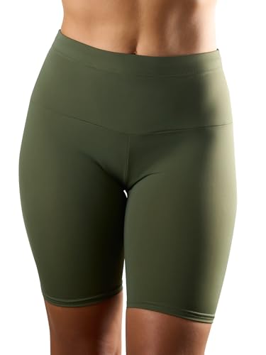 Underworks Vulvar Varicosity Support Gym Shorts für Damen, Grün (Army Green), Mittel von Underworks