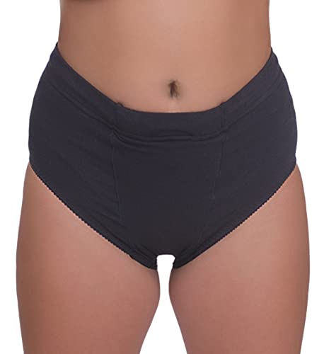Underworks Vulvar Varicosity and Prolapse Support Brief mit Kompressionsbändern in der Leiste, 521, Schwarz, 48 von Underworks