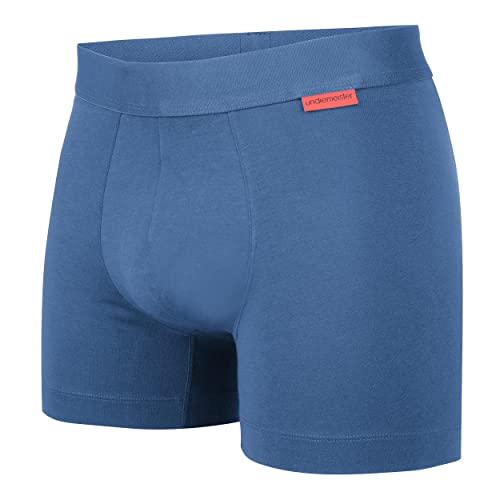 Undiemeister Herren Boxershorts aus Baumwolle/Mellowood - Premium Unterhosen für Männer - Atmungsaktive Boxershorts für optimalen Komfort - Iced Glacier - Große XXL von Undiemeister