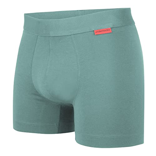 Undiemeister Herren Boxershorts aus Baumwolle/Mellowood - Premium Unterhosen für Männer - Atmungsaktive Boxershorts für optimalen Komfort - Sea Breeze - Große XXXL von Undiemeister